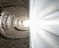 air duct cleaning services showing interior duct system inspection and cleaning in Eugene, OR